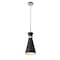 Z-Lite Soriano 1 Light Pendant, Matte Black 728P8-MB-BN - alternate 4